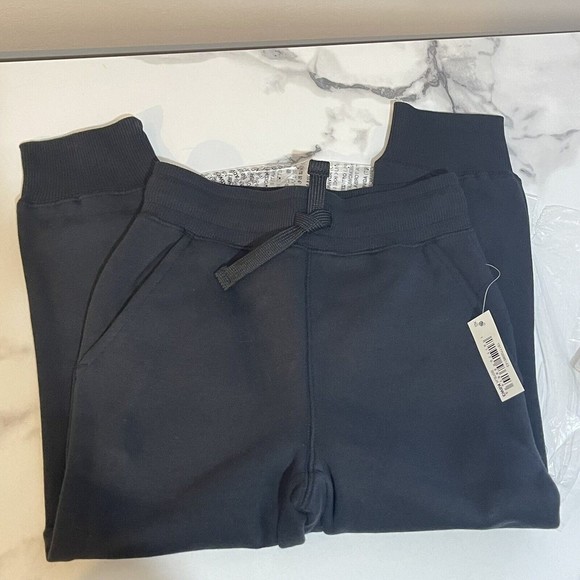 Boys Medium ( 8 Years) Black Fleece Jogger Sweatpants - Picture 5 of 13